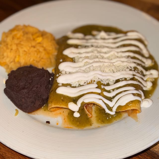3 Green Chicken Enchiladas.