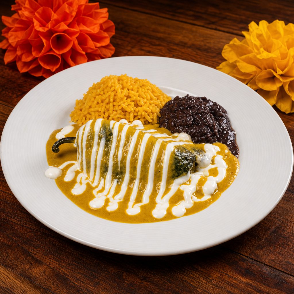 Shrimp Chili Relleno.