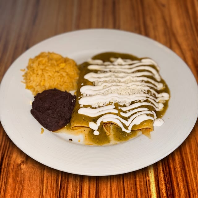 3 Green Chicken Enchiladas.