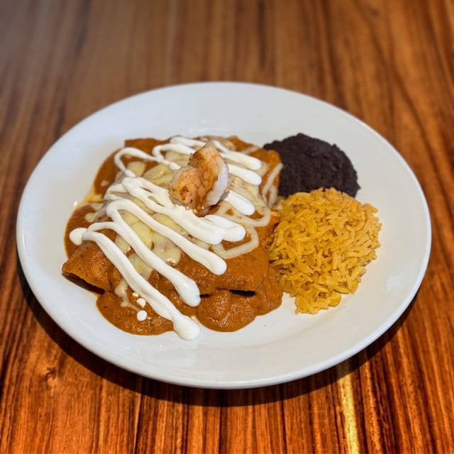 Seafood Enchiladas.