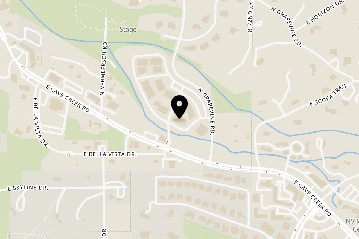 Map showing the location of Ofrenda on 7100 E Cave Creek Rd STE 151 in Cave Creek